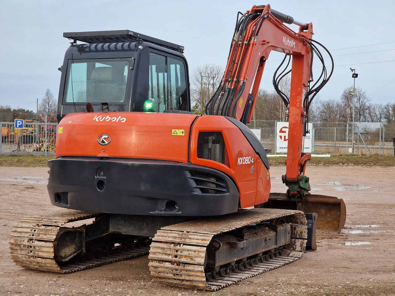 KUBOTA KX080-4. Metal tracks. - Mini excavator: picture 4 KUBOTA KX080-4. Metal tracks. - Mini excavator: picture 4