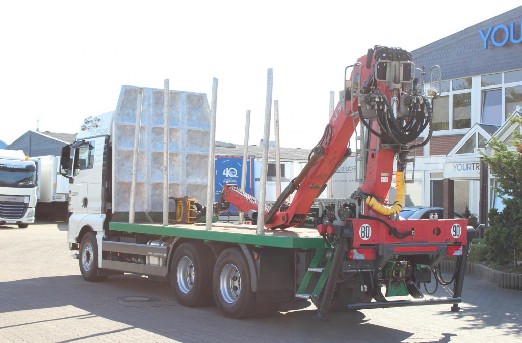 Timber truck, Crane truck MAN TGX 33.560 D38Motor 6x4 Intarder KESLA-Holzkran: picture 12
