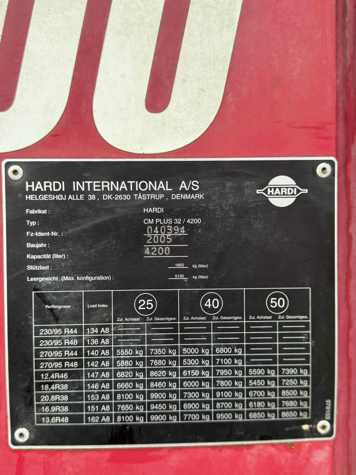 Trailed sprayer Hardi Commander 4200 30m Anhängespritze: picture 16 Trailed sprayer Hardi Commander 4200 30m Anhängespritze: picture 16