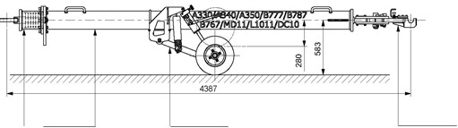 Aircraft Towbar Universal MD11, L1011, DC10, B767, A330, A340, A350, B777, B787 - Ground support equipment: picture 2 Aircraft Towbar Universal MD11, L1011, DC10, B767, A330, A340, A350, B777, B787 - Ground support equipment: picture 2