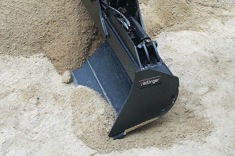 Rädlinger hydr. Grabenräumlöffel Minibagger 2,6 – 3,5t MS03 Volvo - Excavator bucket: picture 2 Rädlinger hydr. Grabenräumlöffel Minibagger 2,6 – 3,5t MS03 Volvo - Excavator bucket: picture 2