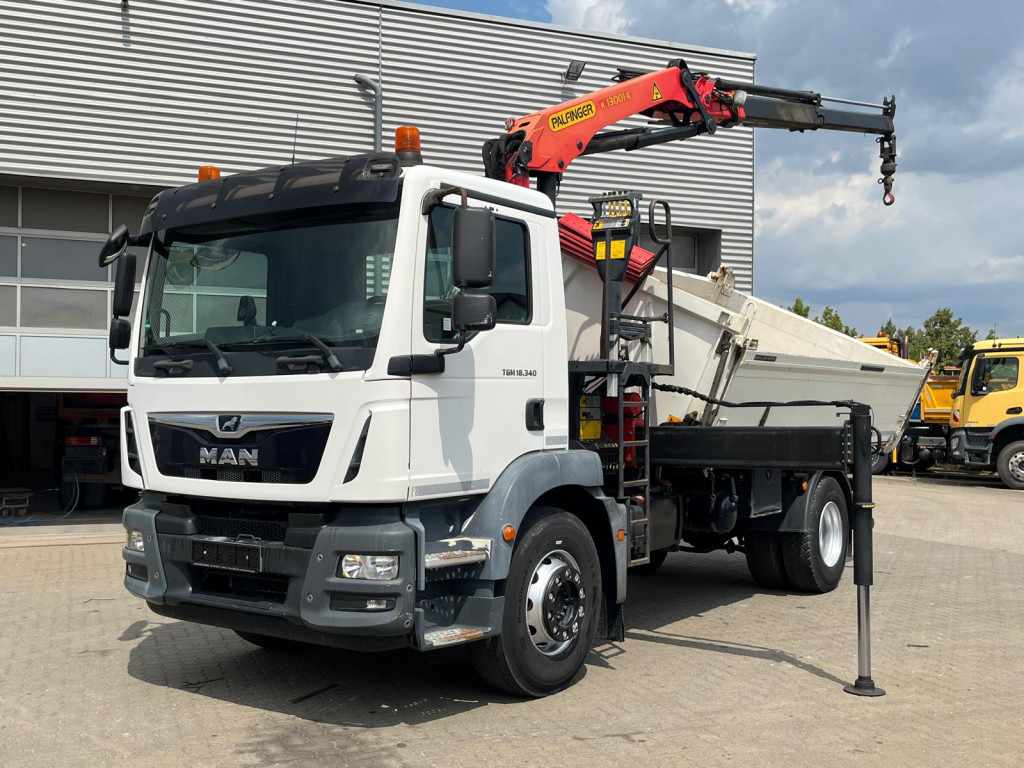 MAN MAN TG-M 2-Achs Kipper Kran 18.340 4x2 Palf. PK 13001 KA - Tipper, Crane truck: picture 1 MAN MAN TG-M 2-Achs Kipper Kran 18.340 4x2 Palf. PK 13001 KA - Tipper, Crane truck: picture 1