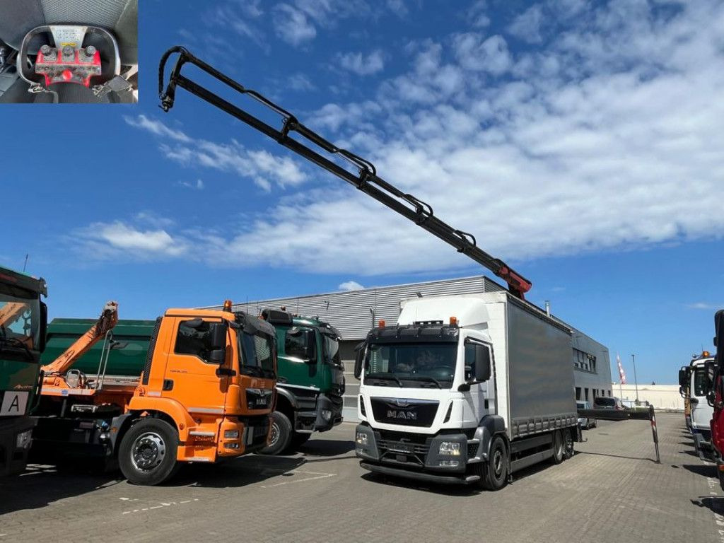 MAN TG-S 26.400 6x2-2 BL Pritsche Heckkran 5xhydr.Au - Dropside/ Flatbed truck, Crane truck: picture 1 MAN TG-S 26.400 6x2-2 BL Pritsche Heckkran 5xhydr.Au - Dropside/ Flatbed truck, Crane truck: picture 1