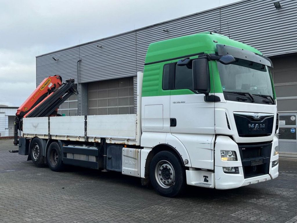 MAN TG-X 26.480 6x2 Pritsche Heckkran Palfinger 2400 - Truck, Crane truck: picture 2 MAN TG-X 26.480 6x2 Pritsche Heckkran Palfinger 2400 - Truck, Crane truck: picture 2