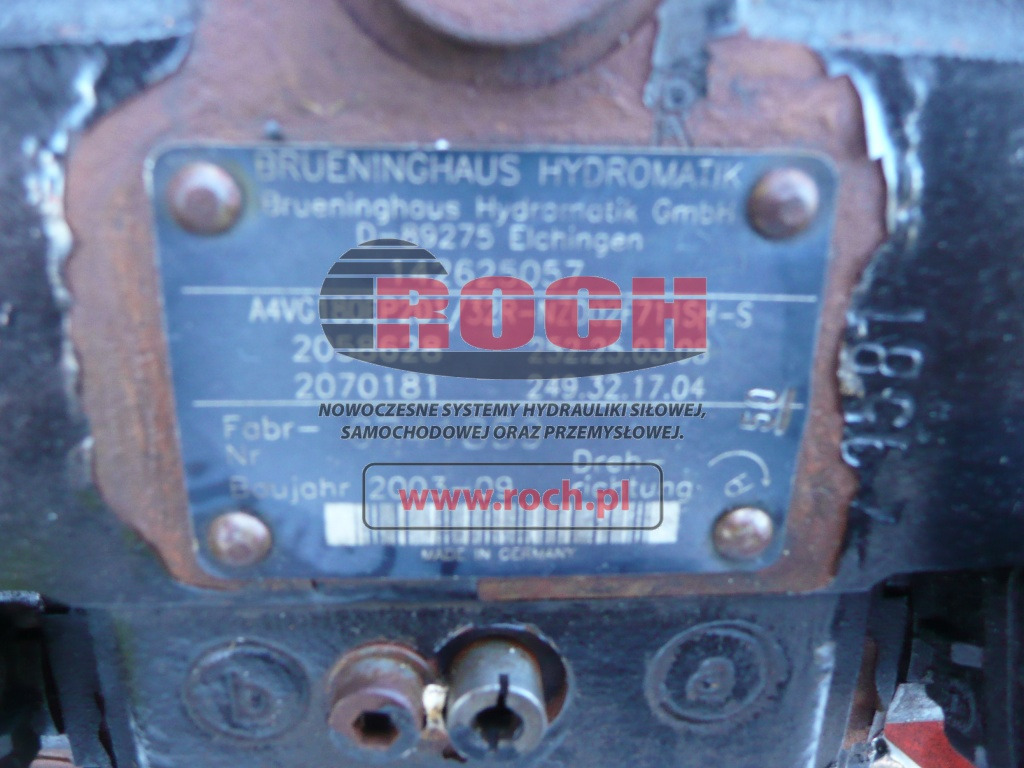 BRUENINGHAUS HYDROMATIK A4VG180EP2D1/32R-NZD02F711SH-S 2058628 252.25.03.08 2070181 249.32.17.04 - Hydraulic pump: picture 2 BRUENINGHAUS HYDROMATIK A4VG180EP2D1/32R-NZD02F711SH-S 2058628 252.25.03.08 2070181 249.32.17.04 - Hydraulic pump: picture 2