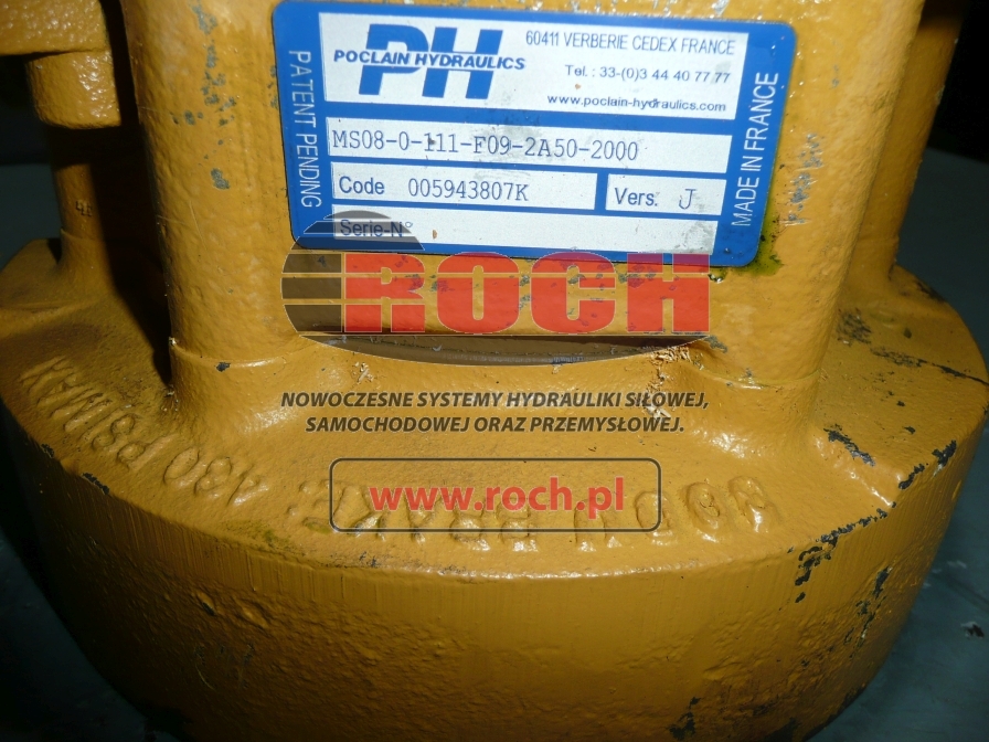POCLAIN MS08-0-111-F09-2A50-2000 005943807K - Hydraulic motor for Construction machinery: picture 2 POCLAIN MS08-0-111-F09-2A50-2000 005943807K - Hydraulic motor for Construction machinery: picture 2