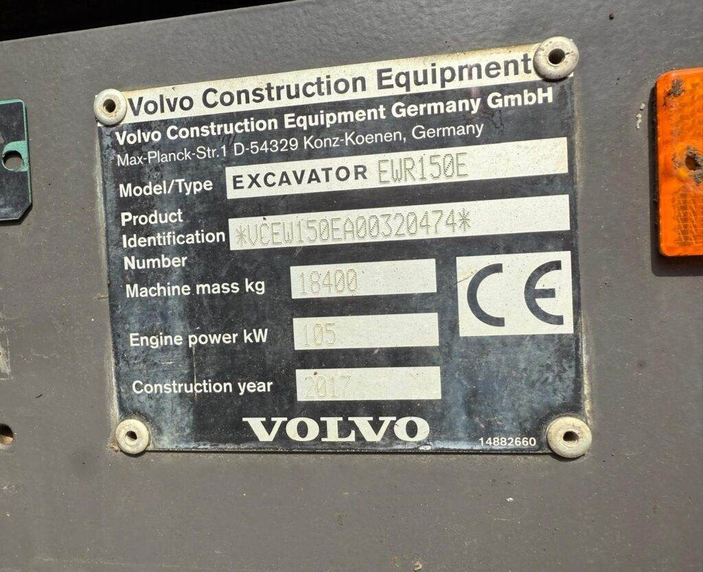 Wheel excavator Volvo EWR150E: picture 24