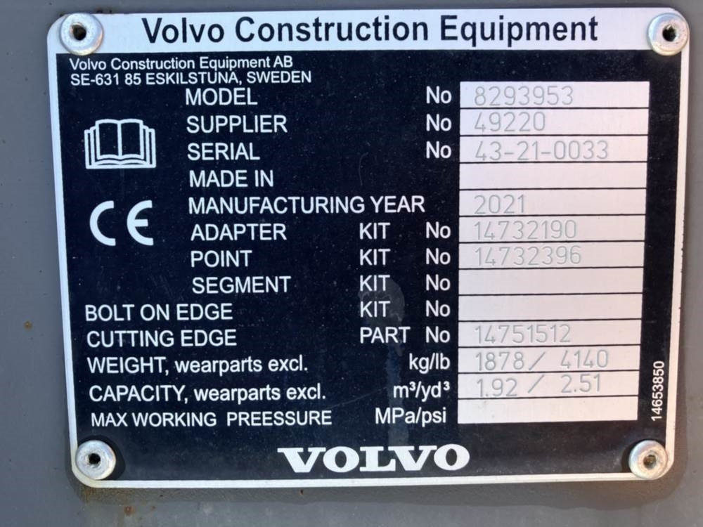 Volvo Tieflöffel mit Zähnen - Festanbau - Backhoe loader: picture 5 Volvo Tieflöffel mit Zähnen - Festanbau - Backhoe loader: picture 5