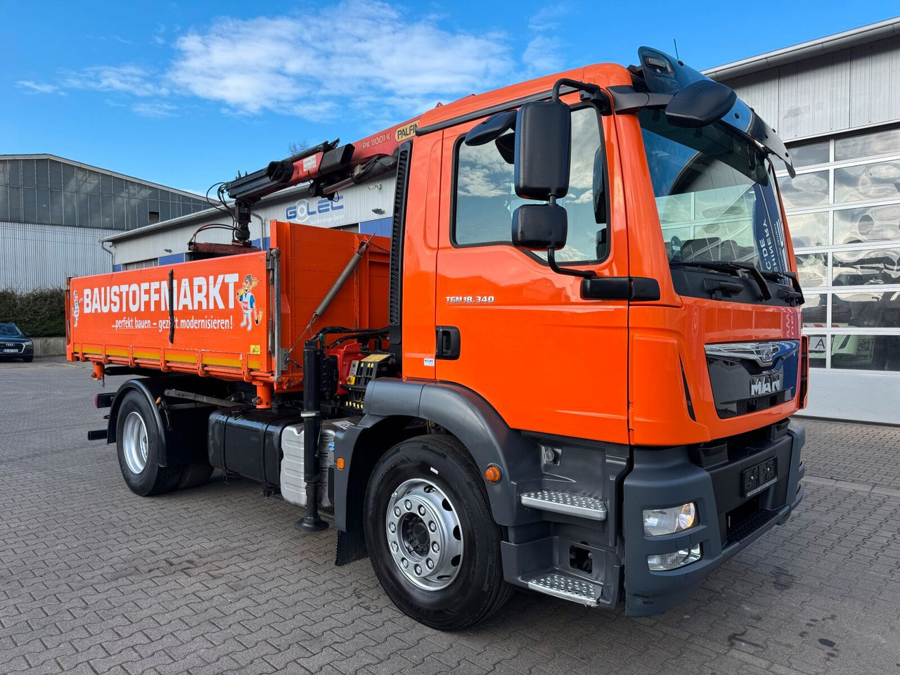 MAN TGM 18.340 4x2 Euro 6 Kipper Kran PK11001.K - Crane truck: picture 1 MAN TGM 18.340 4x2 Euro 6 Kipper Kran PK11001.K - Crane truck: picture 1