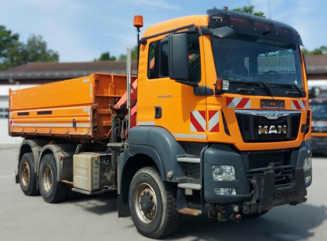 MAN TGS 28.400 6x4-4 Kipper Kran Palfinger PK9002 - Tipper, Crane truck: picture 1 MAN TGS 28.400 6x4-4 Kipper Kran Palfinger PK9002 - Tipper, Crane truck: picture 1