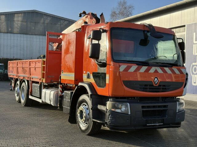Renault Premium Lander Pritsche mit Kran FASSI - Crane truck, Dropside/ Flatbed truck: picture 1 Renault Premium Lander Pritsche mit Kran FASSI - Crane truck, Dropside/ Flatbed truck: picture 1