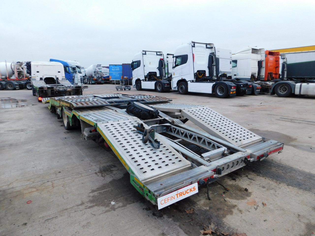 Scania P400 - Tractor unit, Low loader semi-trailer: picture 4 Scania P400 - Tractor unit, Low loader semi-trailer: picture 4