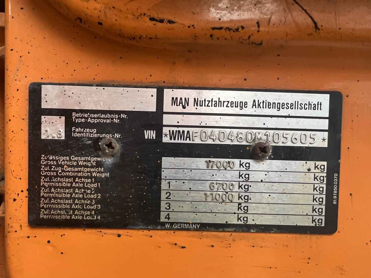 Cab chassis truck MAN 19.292/402 FAK 4x4 BB 19.292/402 FAK 4x4 BB, 6-Zylinder, Winterdienstausstattung: picture 7 Cab chassis truck MAN 19.292/402 FAK 4x4 BB 19.292/402 FAK 4x4 BB, 6-Zylinder, Winterdienstausstattung: picture 7