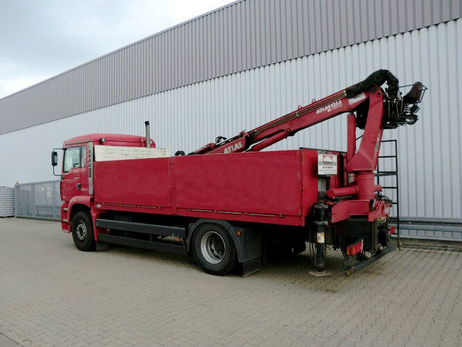 Crane truck, Dropside/ Flatbed truck MAN TGA 18.360 4x2 TGA 18.360 4x2, Baustoff, Kran ATLAS 125.1: picture 6
