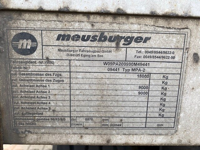 Meusburger MPA-2 MPA-2, Stapleraufnahme - Dropside/ Flatbed trailer: picture 4 Meusburger MPA-2 MPA-2, Stapleraufnahme - Dropside/ Flatbed trailer: picture 4