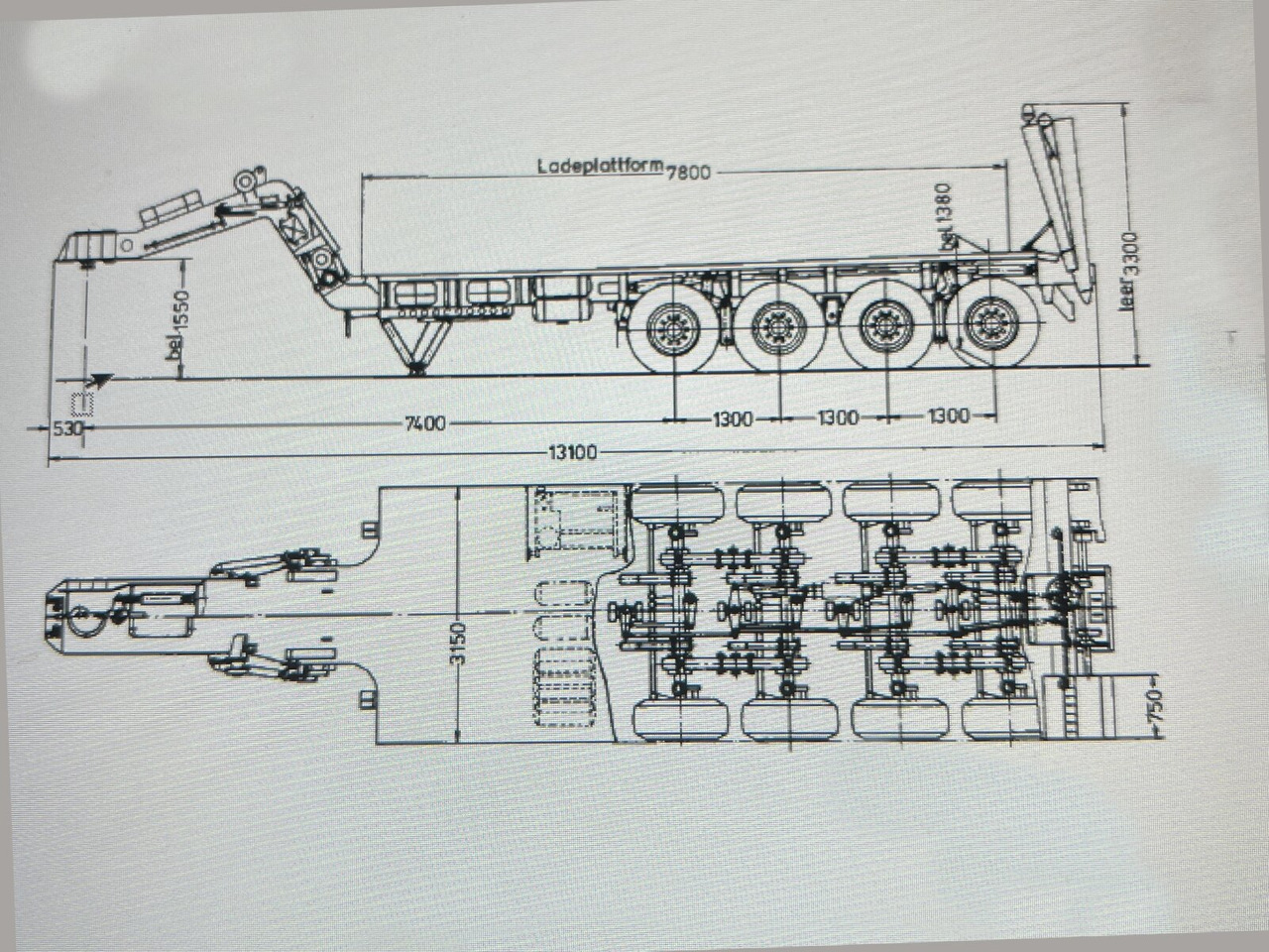 SLT 50-3 SLT 50-3, Elefant, EX BW - Low loader semi-trailer: picture 2 SLT 50-3 SLT 50-3, Elefant, EX BW - Low loader semi-trailer: picture 2