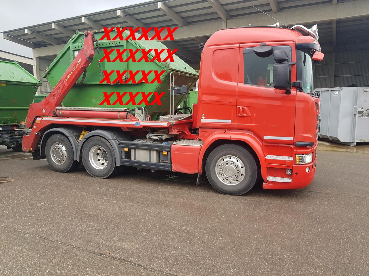 Scania G 450 / 6x2/4 G 450 /6x2/4, Meiller AK 16 MTG, Funk, Teleskop - Skip loader truck: picture 1 Scania G 450 / 6x2/4 G 450 /6x2/4, Meiller AK 16 MTG, Funk, Teleskop - Skip loader truck: picture 1