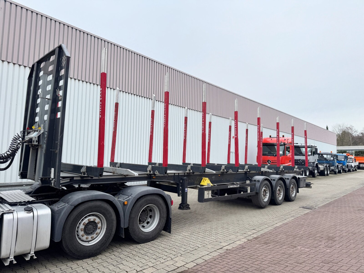 Schwarzmüller 3-Achs Holzauflieger 3-Achs Holzauflieger, Liftachse, MEHRFACH VORHANDEN! - Timber semi-trailer: picture 4 Schwarzmüller 3-Achs Holzauflieger 3-Achs Holzauflieger, Liftachse, MEHRFACH VORHANDEN! - Timber semi-trailer: picture 4