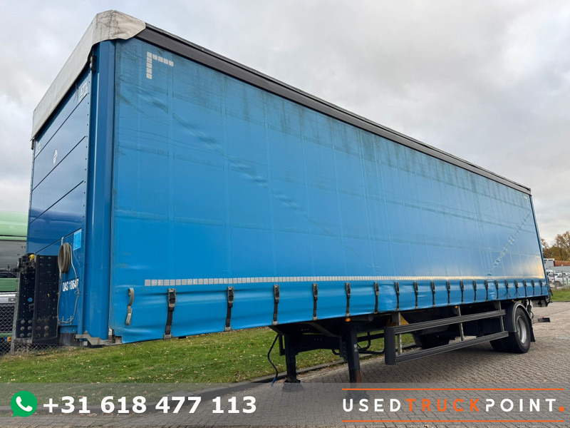 System 1-Axel / Tail Lift 2500 KG / Open Roof / Belgium Trailer - Curtainsider semi-trailer: picture 1 System 1-Axel / Tail Lift 2500 KG / Open Roof / Belgium Trailer - Curtainsider semi-trailer: picture 1