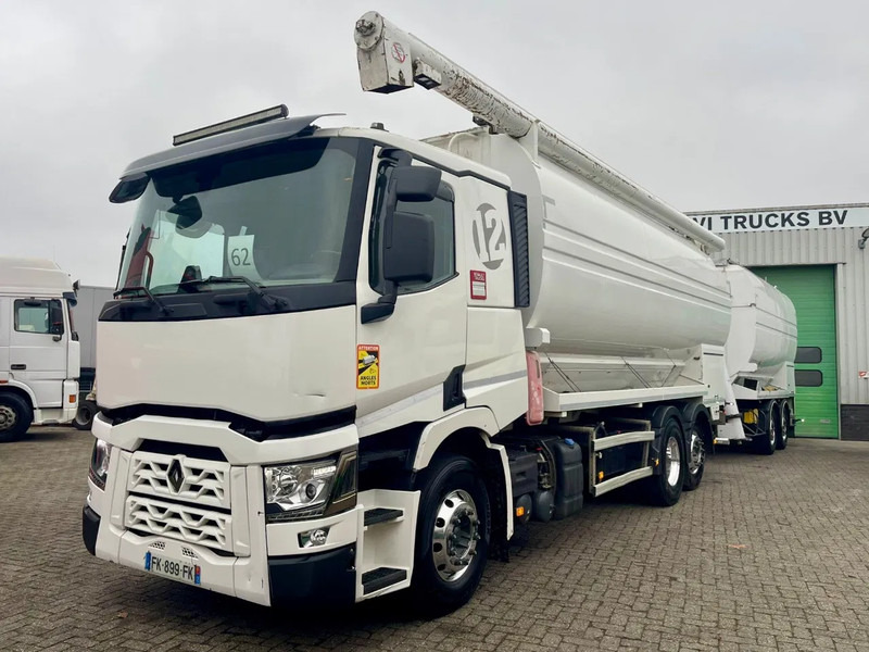 Renault T520 TSCI AUGER / AIR, 5 COMP. RETARDER + trailer TSCI bj 2008 - Tank truck: picture 1 Renault T520 TSCI AUGER / AIR, 5 COMP. RETARDER + trailer TSCI bj 2008 - Tank truck: picture 1