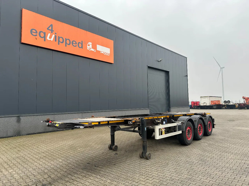 Burg 20FT ADR (EX/II, EX/III, FL, AT), empty weight: 3.690kg, SAF INTRADISC, 2x liftaxle, ALCOA, NL-Chassis - Container transporter/ Swap body semi-trailer: picture 1 Burg 20FT ADR (EX/II, EX/III, FL, AT), empty weight: 3.690kg, SAF INTRADISC, 2x liftaxle, ALCOA, NL-Chassis - Container transporter/ Swap body semi-trailer: picture 1