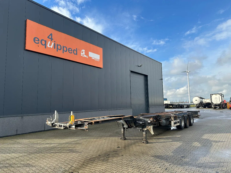 Pacton 45FT HC multi (3x extendable) / liftaxle / BPW drum / NL-chassis - Container transporter/ Swap body semi-trailer: picture 1 Pacton 45FT HC multi (3x extendable) / liftaxle / BPW drum / NL-chassis - Container transporter/ Swap body semi-trailer: picture 1