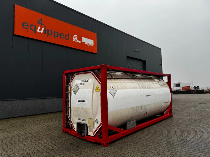 SINGAMAS 20FT ISO, 26.000L/1-COMP/3 BAFFELS/3 manholes, 5Y inspection: 07/2027 - Storage tank: picture 1 SINGAMAS 20FT ISO, 26.000L/1-COMP/3 BAFFELS/3 manholes, 5Y inspection: 07/2027 - Storage tank: picture 1