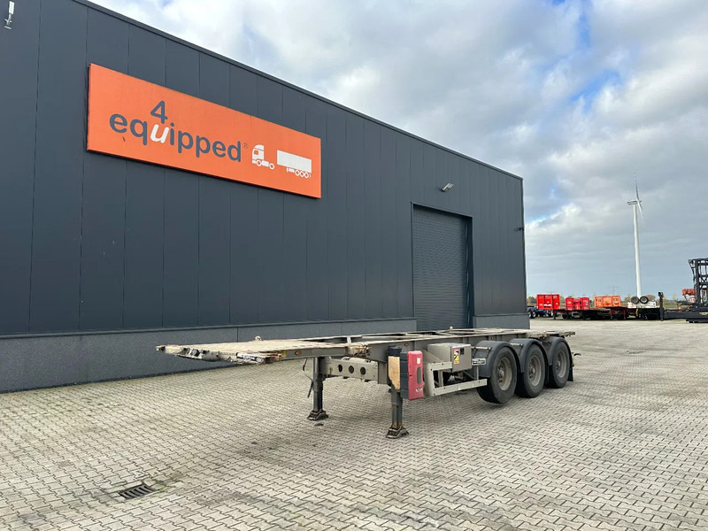TURBO'S HOET 20FT/30FT, ADR (FL, AT, OX), empty weight: 3.720kg, ALCOA, galvanized, BPW+DISC, liftaxle - Container transporter/ Swap body semi-trailer: picture 1 TURBO'S HOET 20FT/30FT, ADR (FL, AT, OX), empty weight: 3.720kg, ALCOA, galvanized, BPW+DISC, liftaxle - Container transporter/ Swap body semi-trailer: picture 1