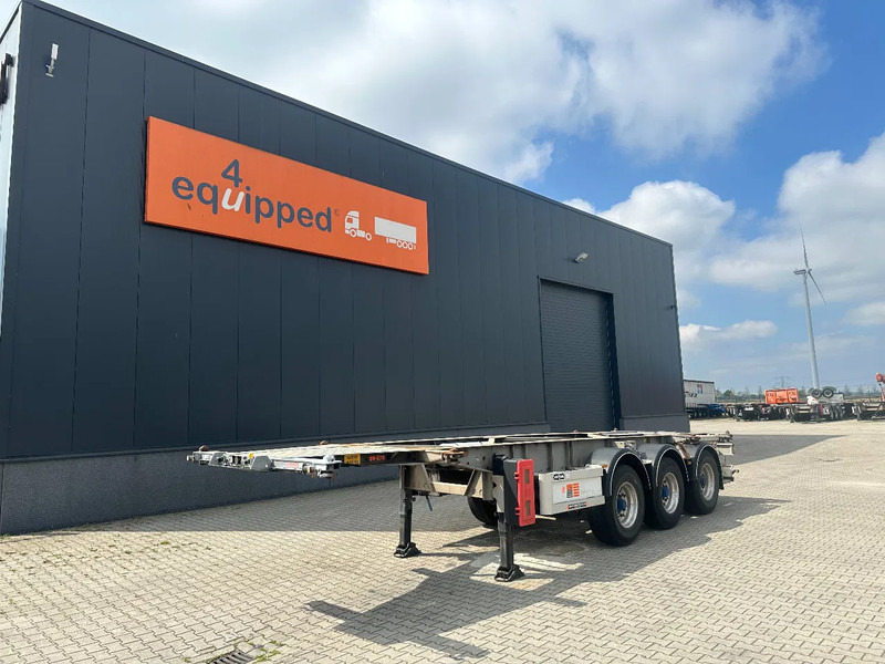 Van Hool 20FT ADR (EX/II, EX/III, FL, AT), BPW + drumbrakes, 2 liftaxles, galvanized, ALCOA, NL-Chassis - Container transporter/ Swap body semi-trailer: picture 1 Van Hool 20FT ADR (EX/II, EX/III, FL, AT), BPW + drumbrakes, 2 liftaxles, galvanized, ALCOA, NL-Chassis - Container transporter/ Swap body semi-trailer: picture 1