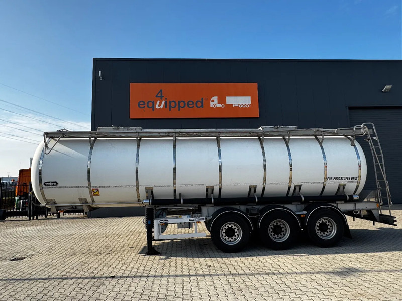 Van Hool FOOD / RVS chassis / 5.860KG/ 29.500L / 1-COMP / 1 -BAFFLE / DISC/ NL / TYRES 80 pct / APK - Tank semi-trailer: picture 2 Van Hool FOOD / RVS chassis / 5.860KG/ 29.500L / 1-COMP / 1 -BAFFLE / DISC/ NL / TYRES 80 pct / APK - Tank semi-trailer: picture 2
