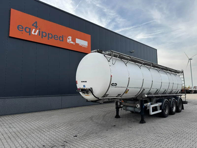 Van Hool LEVENSMIDDEL / RVS Rahmen / Leergewicht: 5.860kg / 29.500L / 1-Kammer+ 1 Schwallwand / Scheibebremse / NL / APK 03-2026 - Tank semi-trailer: picture 1 Van Hool LEVENSMIDDEL / RVS Rahmen / Leergewicht: 5.860kg / 29.500L / 1-Kammer+ 1 Schwallwand / Scheibebremse / NL / APK 03-2026 - Tank semi-trailer: picture 1