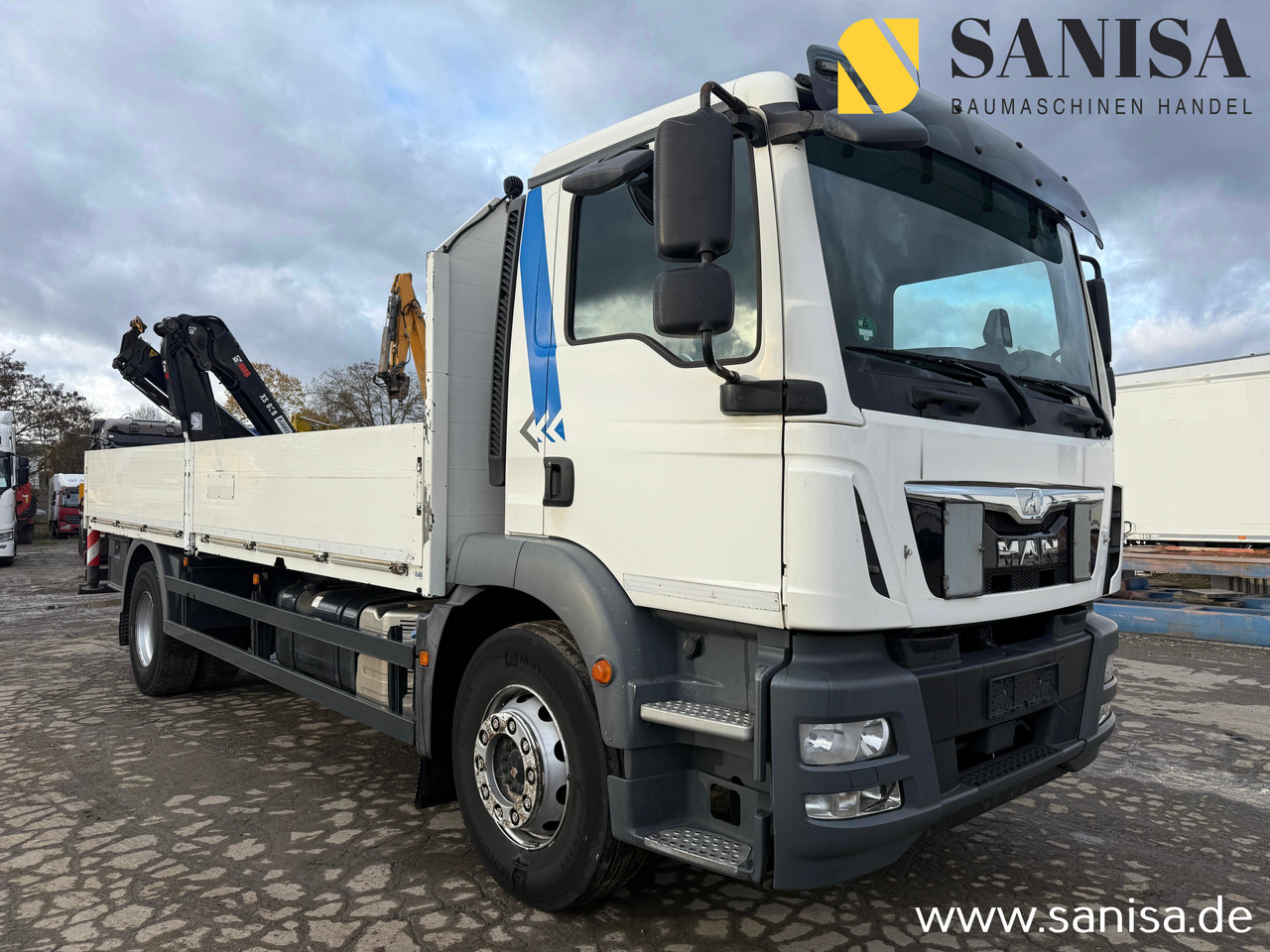 MAN TGM 18.340/Kran Hiab 099 E-2 HIDUO - Dropside/ Flatbed truck, Crane truck: picture 1 MAN TGM 18.340/Kran Hiab 099 E-2 HIDUO - Dropside/ Flatbed truck, Crane truck: picture 1