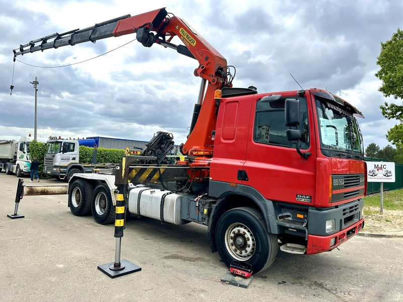 DAF 85 CF 430 6x4 CRANE PK 32.000 F (7x) + WINCH - EURO 2 - MANUAL ZF - HUB REDUCTION / STEEL SPRING - BE TRUCK - Crane truck: picture 1 DAF 85 CF 430 6x4 CRANE PK 32.000 F (7x) + WINCH - EURO 2 - MANUAL ZF - HUB REDUCTION / STEEL SPRING - BE TRUCK - Crane truck: picture 1