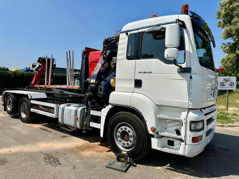 MAN TGA 26.310 6X2 HOOKLIFT + CRANE COPMA 160.4 + JIB J2 + WINCH - RADIO - LIFT + STEERING AXLE - EURO 3 - BE - Hook lift truck, Crane truck: picture 2 MAN TGA 26.310 6X2 HOOKLIFT + CRANE COPMA 160.4 + JIB J2 + WINCH - RADIO - LIFT + STEERING AXLE - EURO 3 - BE - Hook lift truck, Crane truck: picture 2