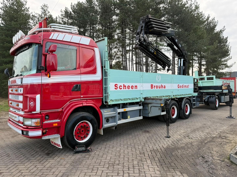 Scania 164L-480 V8 6x4 + CRANE HIAB 350-4 + JIB 90-4 - *TOP CONDITION* - ROTATOR - RADIO - RETARDER - STEEL SPRING / HUB REDUCTION - BE TRUCK - Crane truck: picture 3 Scania 164L-480 V8 6x4 + CRANE HIAB 350-4 + JIB 90-4 - *TOP CONDITION* - ROTATOR - RADIO - RETARDER - STEEL SPRING / HUB REDUCTION - BE TRUCK - Crane truck: picture 3