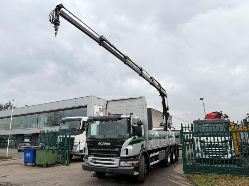 Scania P380 8x4 TRIDEM + CRANE HIAB 166 ES-5 HIPRO - ROTATOR + RADIO - 7m60 PLATFORM - MANUAL - LIFT + STEERING AXLE - Crane truck: picture 5 Scania P380 8x4 TRIDEM + CRANE HIAB 166 ES-5 HIPRO - ROTATOR + RADIO - 7m60 PLATFORM - MANUAL - LIFT + STEERING AXLE - Crane truck: picture 5