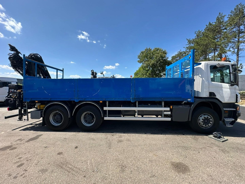 Scania P410 6x4 PRITSCHE + KRAN HIAB 166 ES-4 - RETARDER - ROTATOR - PLATFORM 6m80 - BIG AXLES HUB REDUCTION - STEEL SPRING - Dropside/ Flatbed truck, Crane truck: picture 5 Scania P410 6x4 PRITSCHE + KRAN HIAB 166 ES-4 - RETARDER - ROTATOR - PLATFORM 6m80 - BIG AXLES HUB REDUCTION - STEEL SPRING - Dropside/ Flatbed truck, Crane truck: picture 5