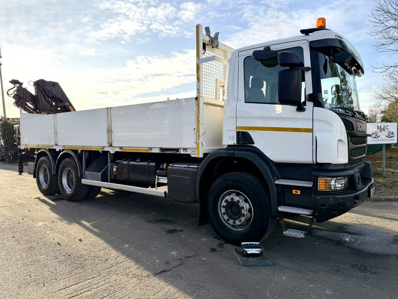 Scania P410 6x4 PRITSCHE + KRAN HIAB X-HIDUO 188 ES-4 - RETARDER - ROTATOR - PLATFORM 6m80 - BIG AXLES HUB REDUCTION - STEEL SPRING - TUV 05/2026 - Dropside/ Flatbed truck, Crane truck: picture 1 Scania P410 6x4 PRITSCHE + KRAN HIAB X-HIDUO 188 ES-4 - RETARDER - ROTATOR - PLATFORM 6m80 - BIG AXLES HUB REDUCTION - STEEL SPRING - TUV 05/2026 - Dropside/ Flatbed truck, Crane truck: picture 1