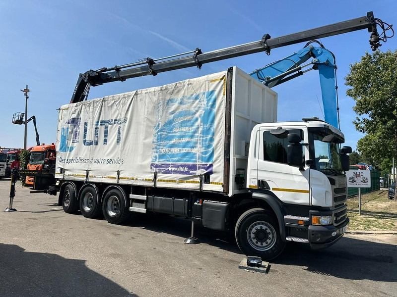 Scania P410 8x4 TRIDEM + CRANE HIAB 244 EP-4 HIDUO - RETARDER - LIFT + STEERING AXLE - *327.000km* - RADIO - Crane truck: picture 1 Scania P410 8x4 TRIDEM + CRANE HIAB 244 EP-4 HIDUO - RETARDER - LIFT + STEERING AXLE - *327.000km* - RADIO - Crane truck: picture 1