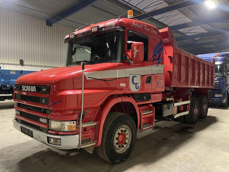 Scania T124-420 TORPEDO HAUBE - 6x4 - KIPPER - MANUAL GRS900 3+3 - STEEL SPRING / BALLIESTAS / LAMES / BLATT - Tipper: picture 2 Scania T124-420 TORPEDO HAUBE - 6x4 - KIPPER - MANUAL GRS900 3+3 - STEEL SPRING / BALLIESTAS / LAMES / BLATT - Tipper: picture 2