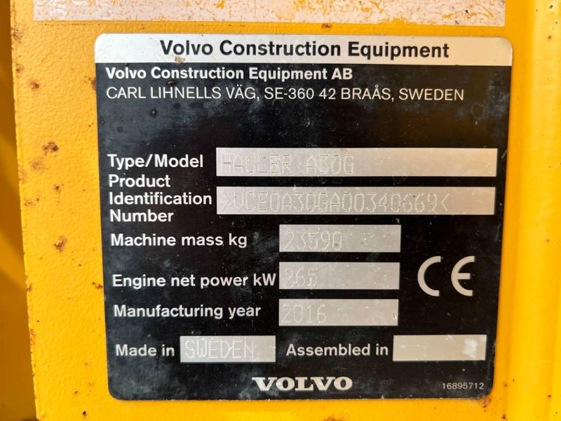 Volvo A30G - Articulated dumper: picture 5 Volvo A30G - Articulated dumper: picture 5