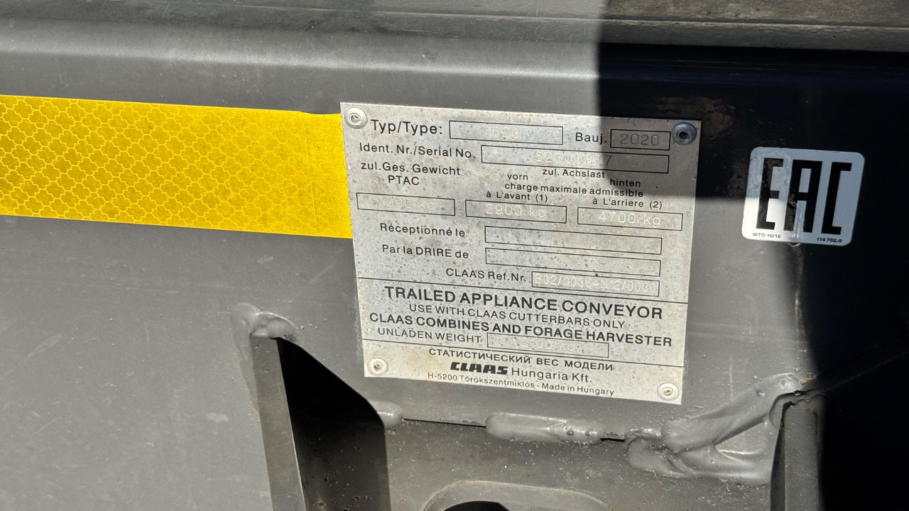 CLAAS VARIO 1080 Schneidwerkswagen - Combine harvester: picture 4 CLAAS VARIO 1080 Schneidwerkswagen - Combine harvester: picture 4