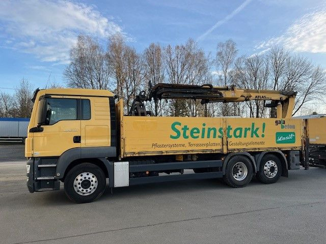 MAN TGS 26.400 Baustoff LKW mit Ladekran Atlas 210.2 MAN TGS 26.400 Baustoff LKW mit Ladekran Atlas 210.2 - Crane truck, Dropside/ Flatbed truck: picture 3 MAN TGS 26.400 Baustoff LKW mit Ladekran Atlas 210.2 MAN TGS 26.400 Baustoff LKW mit Ladekran Atlas 210.2 - Crane truck, Dropside/ Flatbed truck: picture 3