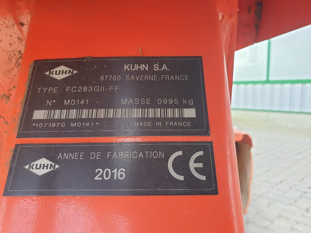 Kuhn FC 283 G-II FF LIFTCONTROL - Mower: picture 2 Kuhn FC 283 G-II FF LIFTCONTROL - Mower: picture 2