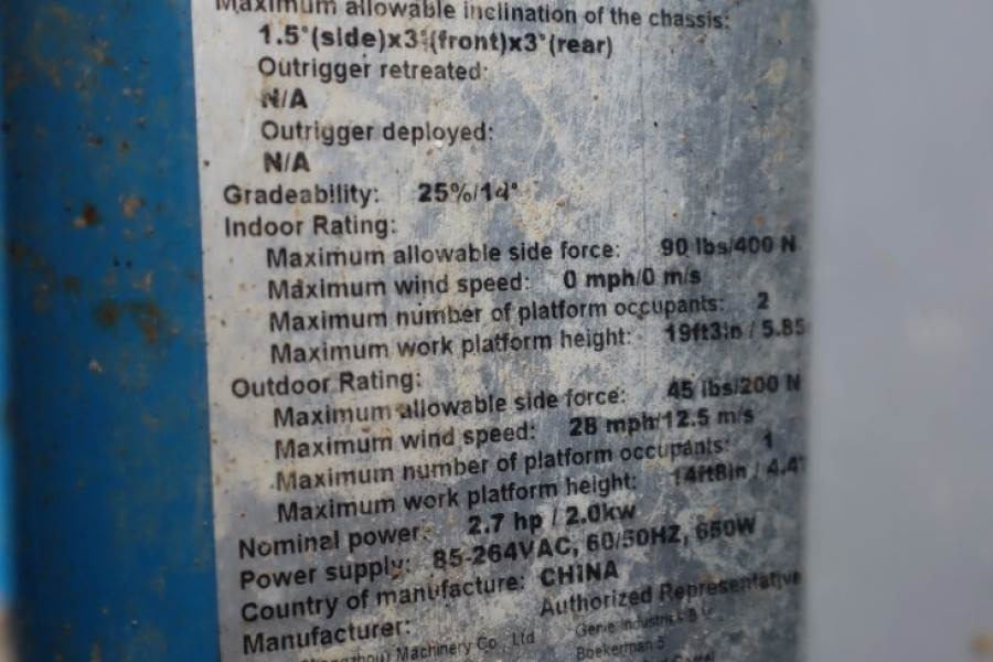 Genie GS1932 E-Drive Several In Stock, 8m Working Height - Scissor lift: picture 5 Genie GS1932 E-Drive Several In Stock, 8m Working Height - Scissor lift: picture 5