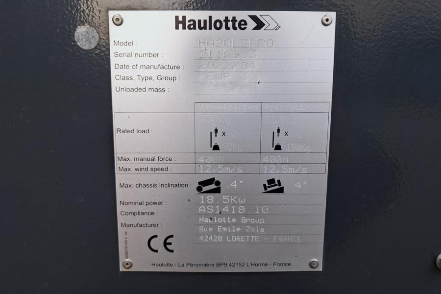 Haulotte HA20LEPRO Valid Inspection, *Guarantee! Hybrid, 4x leasing Haulotte HA20LEPRO Valid Inspection, *Guarantee! Hybrid, 4x: picture 6 Haulotte HA20LEPRO Valid Inspection, *Guarantee! Hybrid, 4x leasing Haulotte HA20LEPRO Valid Inspection, *Guarantee! Hybrid, 4x: picture 6