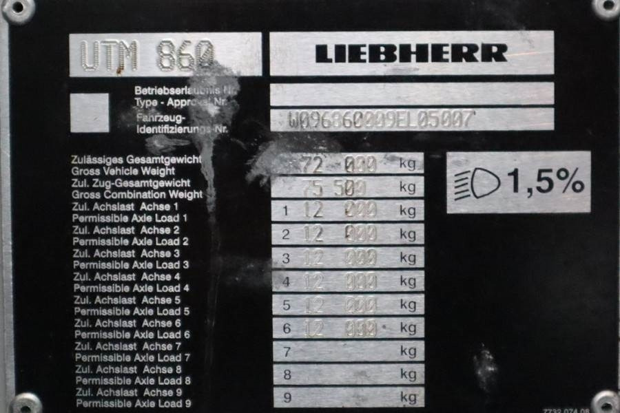 Liebherr LTM1150-6.1 Dutch Vehicle Registration, Valid Abom  leasing Liebherr LTM1150-6.1 Dutch Vehicle Registration, Valid Abom: picture 6