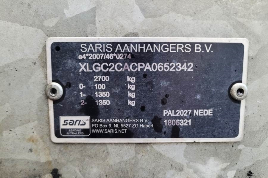 Saris C2700 2 Axel Trailer, Maximum payload: 2045 kg, In - Car trailer: picture 5 Saris C2700 2 Axel Trailer, Maximum payload: 2045 kg, In - Car trailer: picture 5