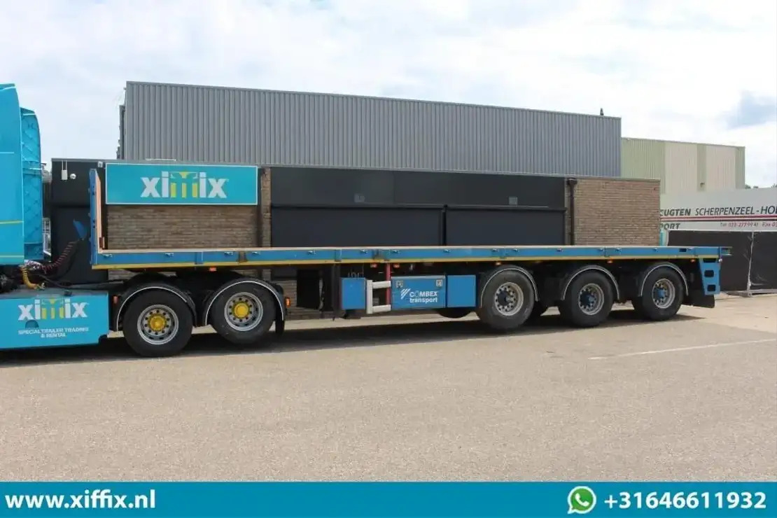 Floor 3-ass. Vlakke uitschuifbare oplegger / 2x gestuurd / 13908 - Dropside/ Flatbed semi-trailer: picture 5 Floor 3-ass. Vlakke uitschuifbare oplegger / 2x gestuurd / 13908 - Dropside/ Flatbed semi-trailer: picture 5