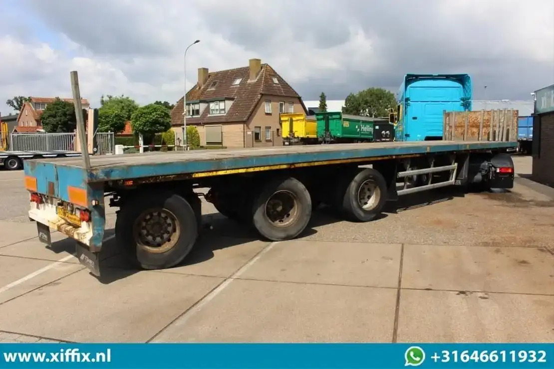 Floor 3-ass. Vlakke uitschuifbare oplegger / 3x gestuurd / 13906 - Dropside/ Flatbed semi-trailer: picture 3 Floor 3-ass. Vlakke uitschuifbare oplegger / 3x gestuurd / 13906 - Dropside/ Flatbed semi-trailer: picture 3